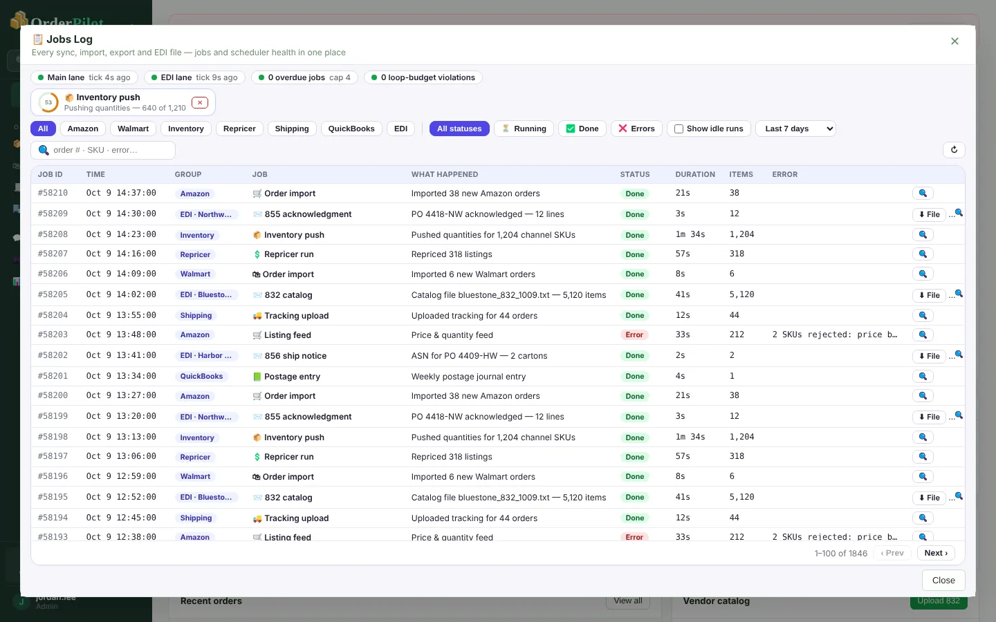The Jobs Log